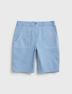 Coupon ๐ฅ White Stuff Cotton Rich Chino Shorts With Linen โญ