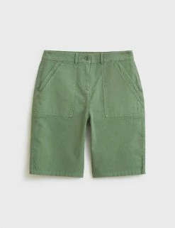 Coupon 🔥 White Stuff Cotton Rich Chino Shorts With Linen ⭐ -New In Womens Sales 2022 SD 10 T83 5638 J0 X EC 90