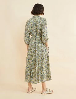 Cheapest 💯 Albaray 👗 Dresses Floral Tie Waist Midi Tiered 👗 Dress ✨ -New In Womens Sales 2022 SD 10 T83 5656 ZZ X EC 1