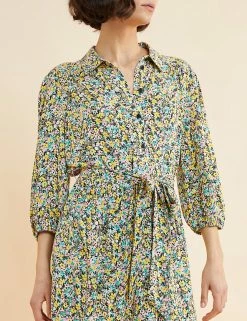 Cheapest 💯 Albaray 👗 Dresses Floral Tie Waist Midi Tiered 👗 Dress ✨ -New In Womens Sales 2022 SD 10 T83 5656 ZZ X EC 2