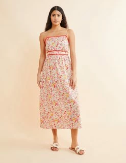 New 👏 Albaray 👗 Dresses Organic Cotton Floral Midi Shift 👗 Dress 🎉