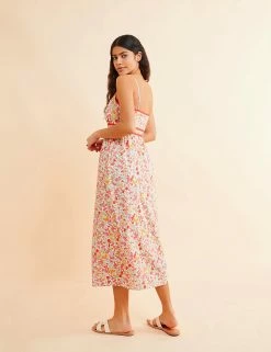 New 👏 Albaray 👗 Dresses Organic Cotton Floral Midi Shift 👗 Dress 🎉 -New In Womens Sales 2022 SD 10 T83 5690 Z4 X EC 1