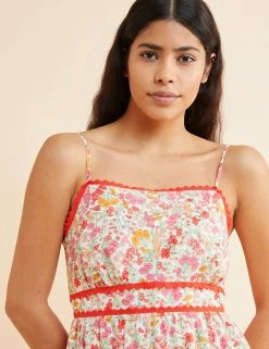 New 👏 Albaray 👗 Dresses Organic Cotton Floral Midi Shift 👗 Dress 🎉 -New In Womens Sales 2022 SD 10 T83 5690 Z4 X EC 2