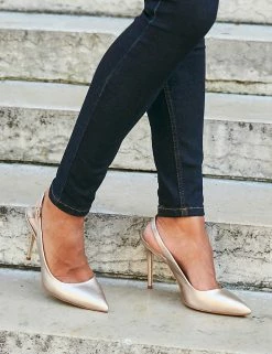 Cheap ❤️ SOSANDAR Suede Stiletto Heel Slingback 👟 Shoes ⌛ -New In Womens Sales 2022 SD 10 T83 5766 CH X EC 2