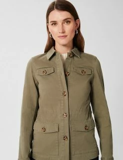 Buy 😍 HOBBS 🧥 Coats & Jackets Cotton Rich Utility Jacket 🔥 -New In Womens Sales 2022 SD 10 T83 5775 KH X EC 4