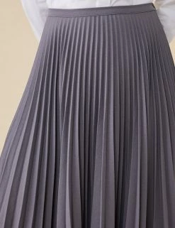 Flash Sale 🎁 Finery London 👗 Skirts Pleated Midi 👗 Skirt ⌛ -New In Womens Sales 2022 SD 10 T83 5863 T0 X EC 2