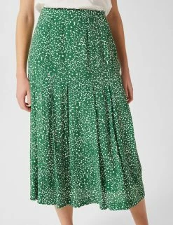 Top 10 🛒 HOBBS 👗 Skirts Floral Pleated Midaxi Slip 👗 Skirt ❤️ -New In Womens Sales 2022 SD 10 T83 5865 J4 X EC 1