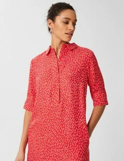 Top 10 🎁 HOBBS 👗 Dresses Printed Knee Length 👚 Shirt 👗 Dress ✔️ -New In Womens Sales 2022 SD 10 T83 5886 A4 X EC 2