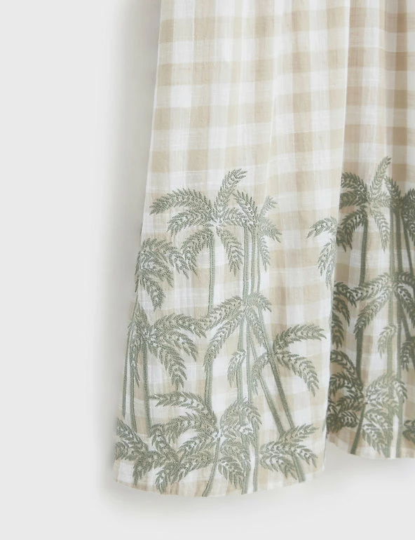 Brand new π White Stuff π Dresses Pure Cotton Checked Embroidered Midi π Dress π 6 Brand new π White Stuff π Dresses Pure Cotton Checked Embroidered Midi π Dress π - Image 6