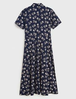 Hot Sale 🌟 White Stuff 👗 Dresses Cotton Blend Jersey Midi 👕 Shirt 👗 Dress 🌟 -New In Womens Sales 2022 SD 10 T83 6175 F4 X EC 4