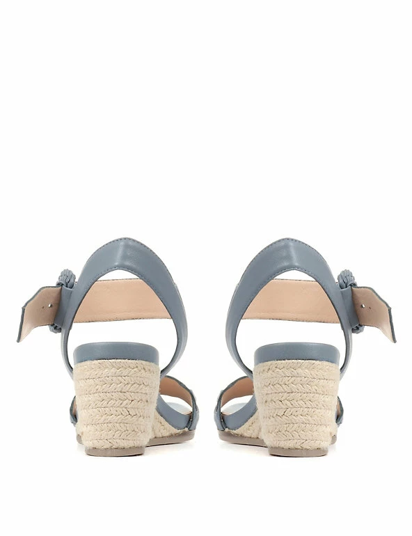 Brand new 😍 Jones Bootmaker 🩴 Sandals Leather Buckle Woven Wedge Espadrilles 👍 4 Brand new 😍 Jones Bootmaker 🩴 Sandals Leather Buckle Woven Wedge Espadrilles 👍 - Image 4