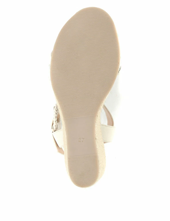 Brand new 😍 Jones Bootmaker 🩴 Sandals Leather Buckle Woven Wedge Espadrilles 👍 15 Brand new 😍 Jones Bootmaker 🩴 Sandals Leather Buckle Woven Wedge Espadrilles 👍 - Image 15