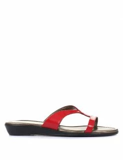 Flash Sale ⌛ Jones Bootmaker Leather Patent Strappy Flat 🩴 Sandals 🌟 -New In Womens Sales 2022 SD 10 T83 6382 B4 X EC 0