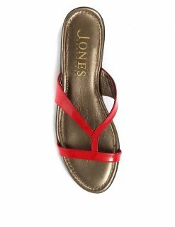 Flash Sale ⌛ Jones Bootmaker Leather Patent Strappy Flat 🩴 Sandals 🌟 -New In Womens Sales 2022 SD 10 T83 6382 B4 X EC 1