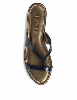 Flash Sale ⌛ Jones Bootmaker Leather Patent Strappy Flat 🩴 Sandals 🌟 -New In Womens Sales 2022 SD 10 T83 6382 F4 X EC 1