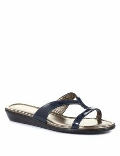 Flash Sale ⌛ Jones Bootmaker Leather Patent Strappy Flat 🩴 Sandals 🌟 -New In Womens Sales 2022 SD 10 T83 6382 F4 X EC 90