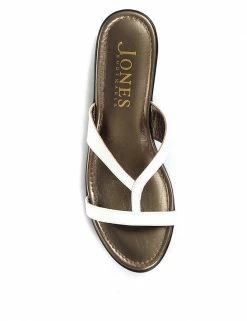 Flash Sale ⌛ Jones Bootmaker Leather Patent Strappy Flat 🩴 Sandals 🌟 -New In Womens Sales 2022 SD 10 T83 6382 Z4 X EC 1