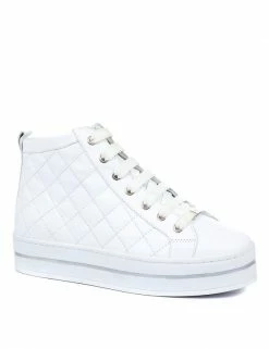 Hot Sale 🛒 Jones Bootmaker Leather Lace Up High Top Trainers 🔥 -New In Womens Sales 2022 SD 10 T83 6393 Z0 X EC 90