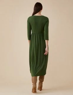 Budget 👍 Finery London 👗 Dresses Jersey Round Neck Midi Swing 👗 Dress 🛒 -New In Womens Sales 2022 SD 10 T83 6455 KH X EC 2