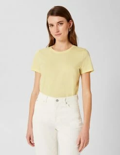Flash Sale 👍 HOBBS Women Pure Cotton Crew Neck T-Shirt ❤️