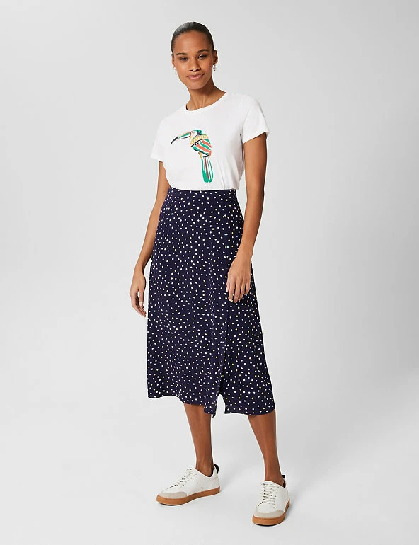 Best Pirce 🌟 HOBBS 👗 Skirts Polka Dot Midi Slip 👗 Skirt 🌟 1 Best Pirce 🌟 HOBBS 👗 Skirts Polka Dot Midi Slip 👗 Skirt 🌟