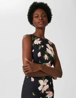 Promo 😉 HOBBS 👗 Dresses Floral Sleeveless Knee Length Bodycon 👗 Dress 🥰 -New In Womens Sales 2022 SD 10 T83 6910 F4 X EC 1