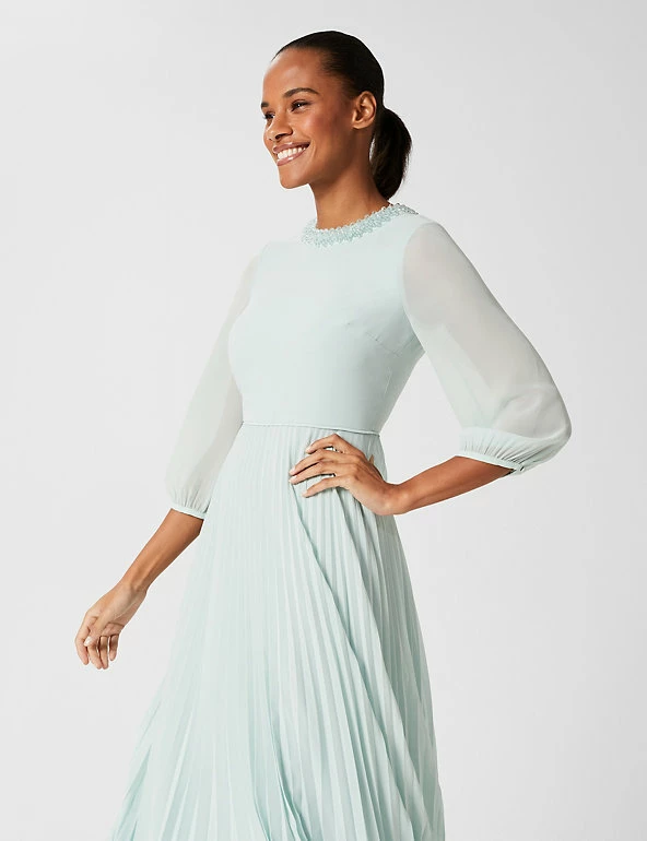 Top 10 π HOBBS π Dresses Pleated Midi Waisted π Dress β 3 Top 10 π HOBBS π Dresses Pleated Midi Waisted π Dress β - Image 3