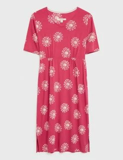 Deals ⌛ White Stuff 👗 Dresses Printed Crew Neck Knee Length Shift 👗 Dress ⭐ -New In Womens Sales 2022 SD 10 T83 6961 B4 X EC 90