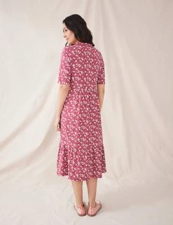 Cheap ❤️ White Stuff 👗 Dresses Floral V-Neck Midi Waisted 👗 Dress ⭐ -New In Womens Sales 2022 SD 10 T83 6963 B4 X EC 3