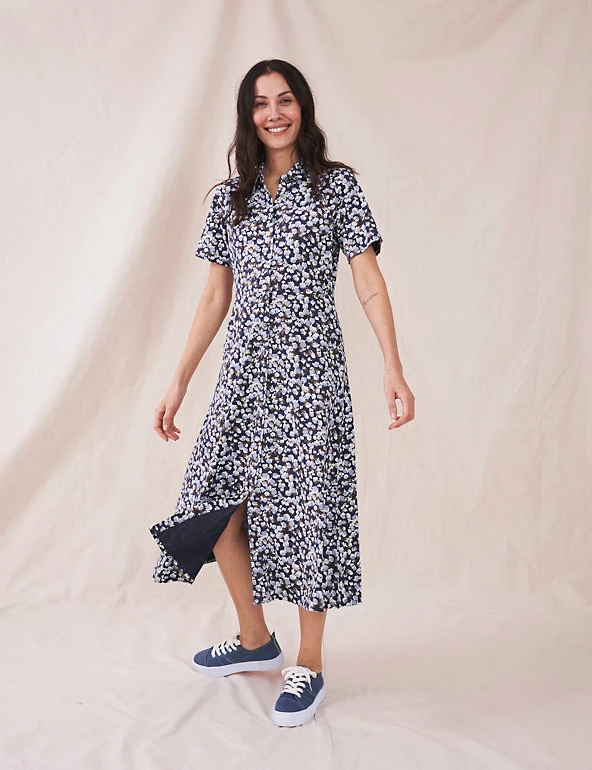 Brand new ๐งจ White Stuff ๐ Dresses Cotton Blend Floral Midi ๐ Shirt ๐ Dress ๐ 5 Brand new ๐งจ White Stuff ๐ Dresses Cotton Blend Floral Midi ๐ Shirt ๐ Dress ๐ - Image 5