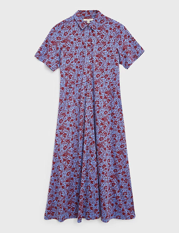 Brand new ๐งจ White Stuff ๐ Dresses Cotton Blend Floral Midi ๐ Shirt ๐ Dress ๐ 2 Brand new ๐งจ White Stuff ๐ Dresses Cotton Blend Floral Midi ๐ Shirt ๐ Dress ๐ - Image 2