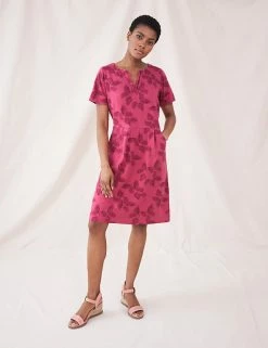 Best Sale 🛒 White Stuff 👗 Dresses Pure Cotton Floral Knee Length Shift 👗 Dress 🥰 -New In Womens Sales 2022 SD 10 T83 6966 B4 X EC 0