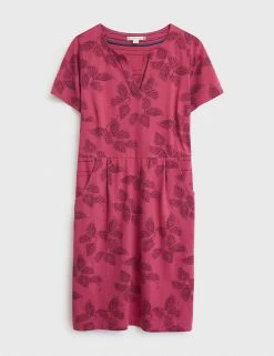 Best Sale 🛒 White Stuff 👗 Dresses Pure Cotton Floral Knee Length Shift 👗 Dress 🥰 -New In Womens Sales 2022 SD 10 T83 6966 B4 X EC 90