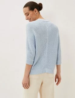 Flash Sale 👍 Phase Eight Jumpers Ribbed V-Neck Jumper 🧨 -New In Womens Sales 2022 SD 10 T83 7040 E0 X EC 1