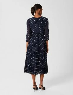 Top 10 ❤️ HOBBS 👗 Skirts Polka Dot Pleated Midi 👗 Skirt ❤️ -New In Womens Sales 2022 SD 10 T83 7069 F4 X EC 2