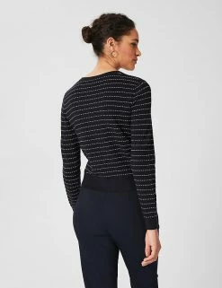 Cheapest ✨ HOBBS Cardigans Striped Button Front Cardigan ✨ -New In Womens Sales 2022 SD 10 T83 7088 F4 X EC 2