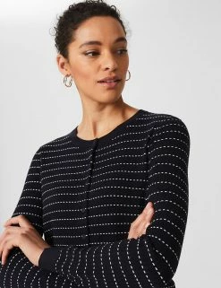 Cheapest ✨ HOBBS Cardigans Striped Button Front Cardigan ✨ -New In Womens Sales 2022 SD 10 T83 7088 F4 X EC 3