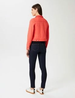 Coupon 🔔 HOBBS 🧥 Coats & Jackets Cotton Rich Denim Jacket ✔️ -New In Womens Sales 2022 SD 10 T83 7091 CJ X EC 1