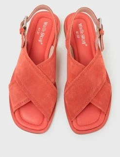 Flash Sale 😉 White Stuff Suede Buckle Flat Slingback 🩴 Sandals ⌛ -New In Womens Sales 2022 SD 10 T83 7916 CJ X EC 1