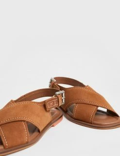 Flash Sale 😉 White Stuff Suede Buckle Flat Slingback 🩴 Sandals ⌛ -New In Womens Sales 2022 SD 10 T83 7916 VS X EC 2