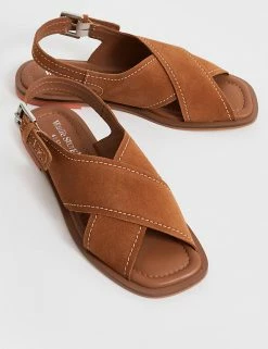 Flash Sale 😉 White Stuff Suede Buckle Flat Slingback 🩴 Sandals ⌛ -New In Womens Sales 2022 SD 10 T83 7916 VS X EC 90