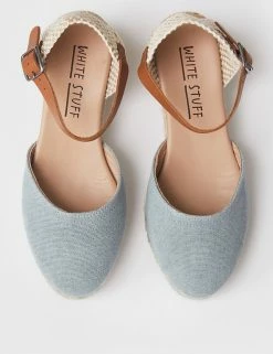 Buy 🤩 White Stuff 🩴 Sandals Canvas Ankle Strap Wedge Espadrilles 🤩 -New In Womens Sales 2022 SD 10 T83 7917 E0 X EC 1