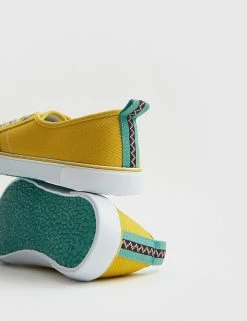 New ✨ White Stuff Trainers Canvas Slip On Flat Pumps 😍 -New In Womens Sales 2022 SD 10 T83 7938 R4 X EC 2