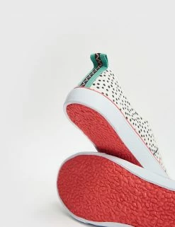 Best deal 🤩 White Stuff Trainers Canvas Slip On Spot Print Pumps 👏 -New In Womens Sales 2022 SD 10 T83 7940 Z4 X EC 2