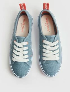 Brand new ⭐ White Stuff Trainers Canvas Slip On Pumps 👏 -New In Womens Sales 2022 SD 10 T83 7963 E0 X EC 1