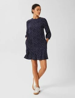 Cheapest 🛒 HOBBS 👗 Dresses Polka Dot Round Neck Mini Shift 👗 Dress 🎁