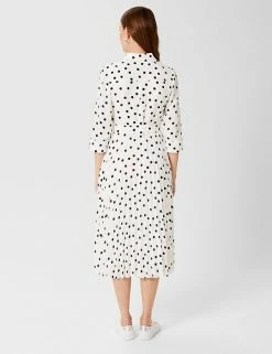 Brand new ❤️ HOBBS 👗 Dresses Polka Dot Midi Waisted 👗 Dress 👍 -New In Womens Sales 2022 SD 10 T83 7997 F4 X EC 3