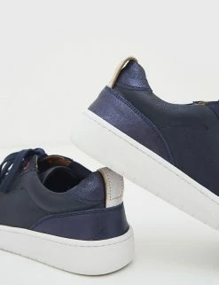 Top 10 🎁 White Stuff Leather Lace Up Trainers 💯 -New In Womens Sales 2022 SD 10 T83 9572 F4 X EC 3